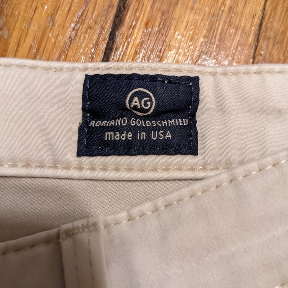 AG Adriano Goldschmied The Stilt Cigarette Leg Cream Pants Womens Size 25 - Picture 3 of 10